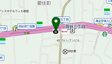 わくわく広場 四谷三丁目駅前店の地図画像