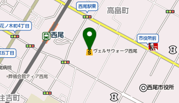 ヴェルサウォーク西尾の地図画像
