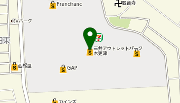 月島もんじゃ くうや 三井アウトレットパーク木更津の地図画像