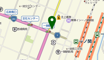 格安ビールと鉄鍋餃子 3・6・5酒場 一関駅前店の地図画像