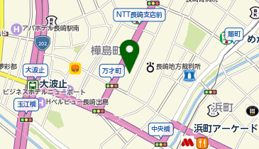 長崎家庭裁判所の地図画像