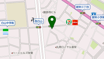 食堂さいと右の地図画像