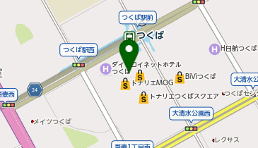 ジャイアントストアつくば トナリエつくばスクエア店の地図画像