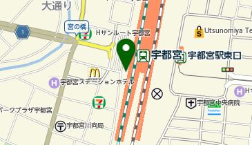 パーラー明治の館 宇都宮パセオ店の地図画像