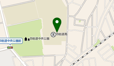 千葉県立四街道高等学校の地図画像
