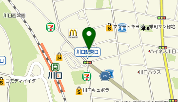 カフェ・ド・クリエ かわぐちキャスティ店の地図画像