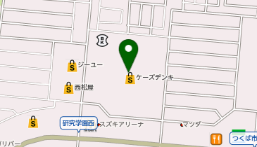 Apple(アップル)ショップ ケーズデンキ つくば研究学園店の地図画像