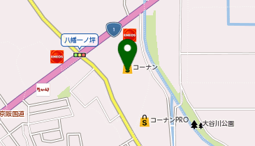 スーパーマーケット バロー 八幡一ノ坪店の地図画像