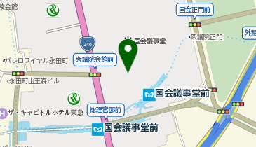 衆議院 議員面会所受付の地図画像