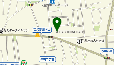 CHABOHIBA HALL(チャボヒバ ホール)の地図画像