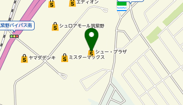 犬の家&猫の里 シュロアモール筑紫野店の地図画像