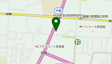 大阪マツダ 香里 U-car Land(カー ランド)の地図画像