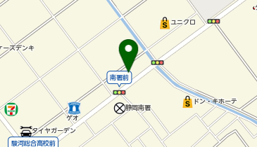 静岡SBS通り 魂心家の地図画像
