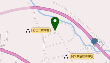 関ケ原笹尾山交流館の地図画像