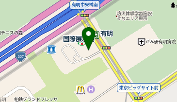 ジャガー・ランドローバー東京ベイ有明の地図画像