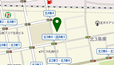 手打ちそばさくらの定食屋 北4条創成店の地図画像