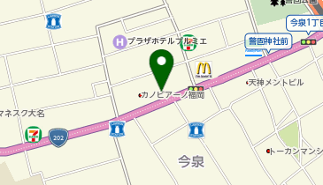 一丁目 なんから食堂の地図画像