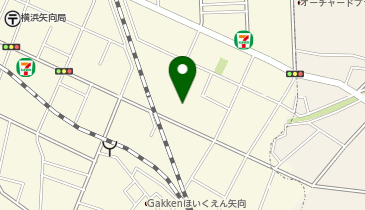 横浜市矢向地域ケアプラザの地図画像