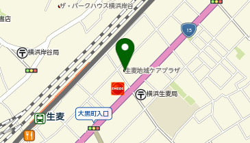横浜市生麦地域ケアプラザの地図画像