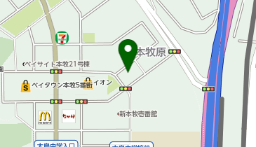 横浜市本牧原地域ケアプラザの地図画像