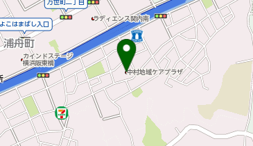 横浜市中村地域ケアプラザの地図画像