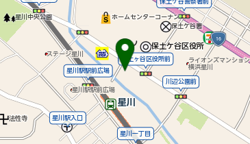 横浜市星川地域ケアプラザの地図画像