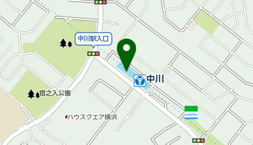 横浜市中川地域ケアプラザの地図画像