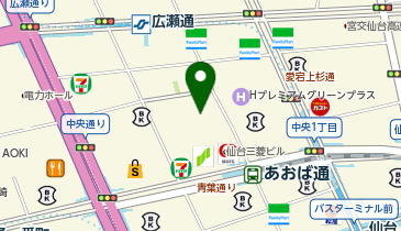 B-SIDE LABEL(ビーサイド レーベル) 仙台店の地図画像