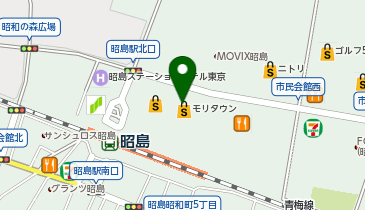 昭島モリタウンゴルフスクール&練習場の地図画像