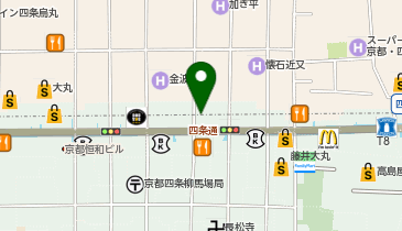 クレドールサロン 京都の地図画像