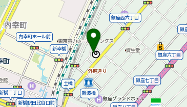 ASICS TOKYO GINZA(アシックス東京銀座)の地図画像