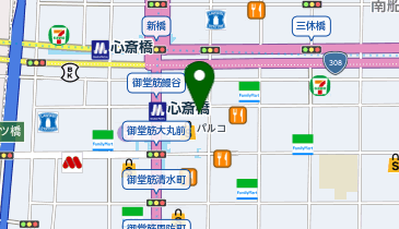 ASICS OSAKA SHINSAIBASHI(アシックス大阪心斎橋)の地図画像