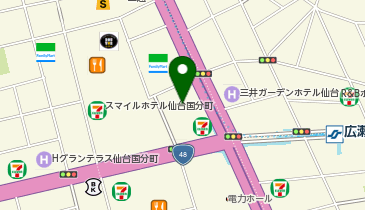 Patagonia(パタゴニア) 仙台の地図画像