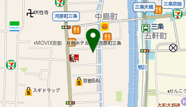 THE NORTH FACE(ザ・ノースフェイス) 京都店の地図画像