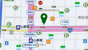 ARC'TERYX(アークテリクス) 大阪心斎橋ブランドストアの地図画像