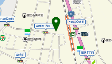 諏訪レンタカーの地図画像