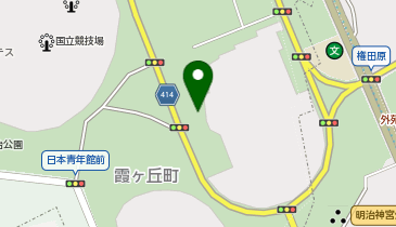 明治神宮外苑 軟式グラウンドの地図画像