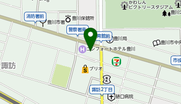 美酒と炭火焼き なまはげ 豊川プリオ店の地図画像