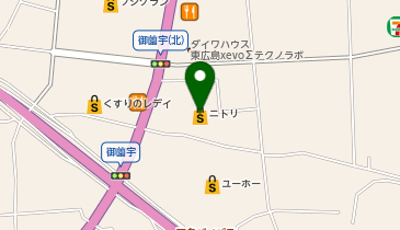 ニトリ 東広島店の地図画像