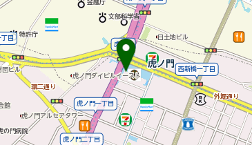 東京虎ノ門グローバルスクエアの地図画像