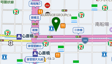 HOKA Shinsaibashi(ホカ シンサイバシ)の地図画像