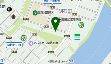 中央区立教育センターの地図画像