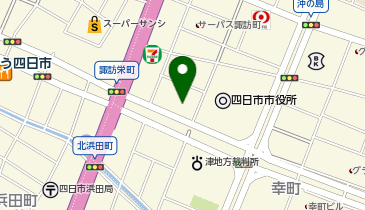 四日市市総合会館の地図画像