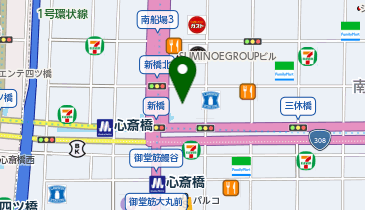 スワロフスキー大阪の地図画像