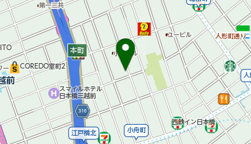 人形町劇場rabbit(ラビット)の地図画像