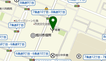 旭川市 南消防署の地図画像