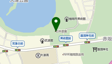 大濠公園 日本庭園の地図画像