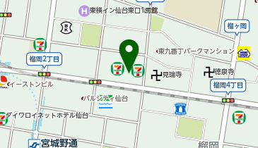 宮城野書人会の地図画像