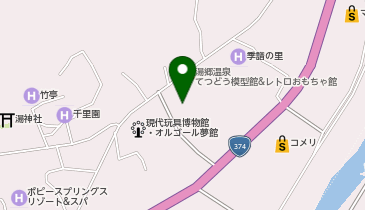 カラオケCLUB DAM Resort(クラブ ダム リゾート) 湯郷だがし館店の地図画像