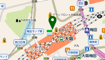 THREE(スリー) ルクア大阪店の地図画像